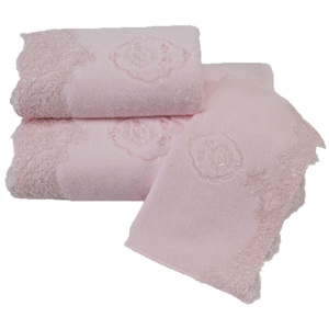 Soft Cotton Luxusný malý uterák DIANA 32x50 cm. Vhodný na osušenie tváre alebo rúk. Malý uterák DIANA patrí do rovnomennej kolekcie zo 100% česanej bavlny o gramáži 500 g/m2. Ružová