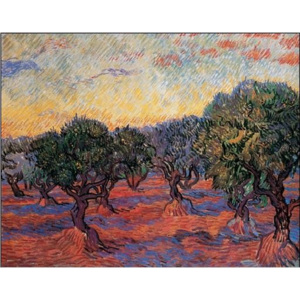 Reprodukcia, Obraz - Olive Grove: Orange Sky, 1889, Vincent van Gogh, (80 x 60 cm)