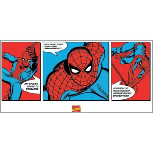 Reprodukcia, Obraz - Spider-Man - Triptych, (100 x 50 cm)