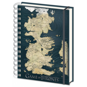 Game of Thrones - Map A5 Zápisník