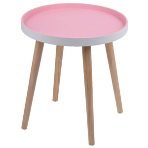 Ružový stolík Ewax Simple Table, 38 cm