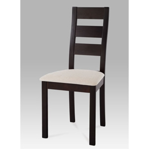 Jídelní židle masiv buk, barva wenge, potah světlý BC-2603 BK Autronic