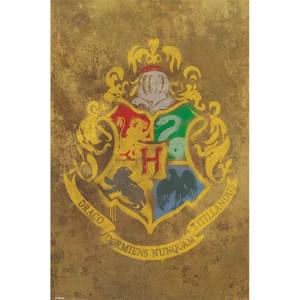 Plagát, Obraz - HARRY POTTER - hogwarts crest, (61 x 91,5 cm)