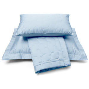 Vandyck Luxusný saténový prehoz na posteľ Dusty blue - sv. modrá - 180x260 cm