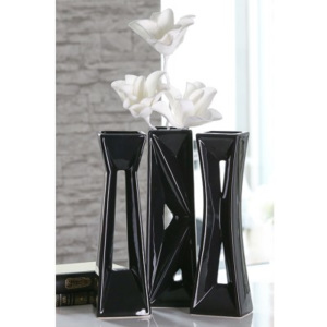 Váza DAN, 36 cm - čierna