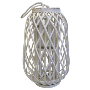 Biely lampáš Stardeco, 50 cm