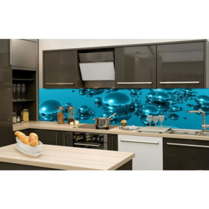 Dimex fototapety do kuchyne, samolepiace - Modré kvapky 60 x 260 cm