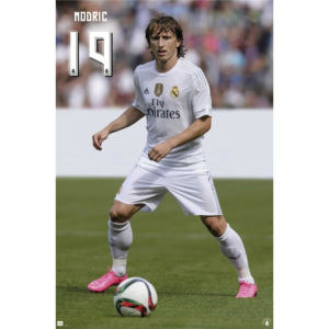 Plagát, Obraz - Real Madrid 2015/2016 - Modric accion, (61 x 91,5 cm)