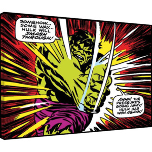 Obraz na plátne Hulk - Smash Through, (80 x 60 cm)