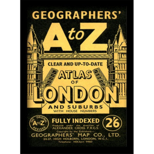 Rámovaný Obraz - Londýn - A-Z Vintage
