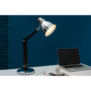 Stolná lampa INDUS, 60 cm - čierna, strieborná