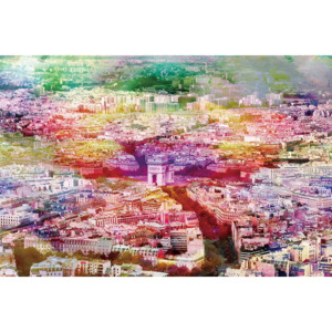Obraz Paris - Colored River, (120 x 80 cm)