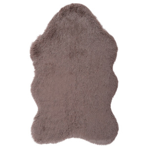Hnedý kožušinkový koberec Floorist Soft Bear, 90 x 140 cm
