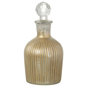 Zlatý sklenený flakón na parfum Parlane Reim, 17 cm