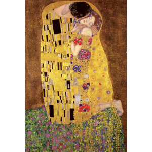 Plagát, Obraz - Gustav Klimt – kiss, (61 x 91,5 cm)