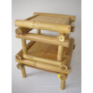 AxinTrading Bambusová stolička set 2 ks
