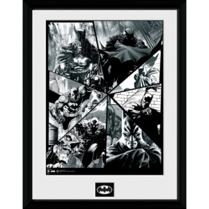 Rámovaný Obraz - Batman Comic - Collage