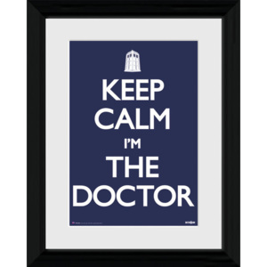 Rámovaný Obraz - Doctor Who - Keep Calm