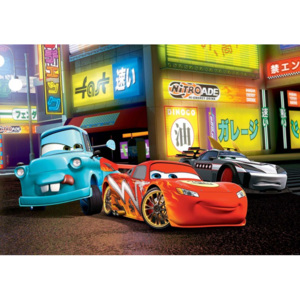Fototapeta, Tapeta Disney Cars - Autá McQueen, (416 x 254 cm)