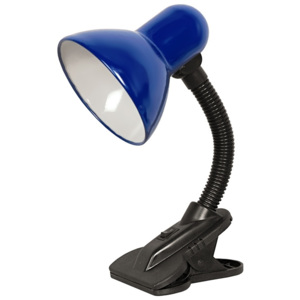 TOP LIGHT Top Light - Lampa s klipom 1xE27/60W/230V modrá TP0801 + záruka 5 rokov zadarmo