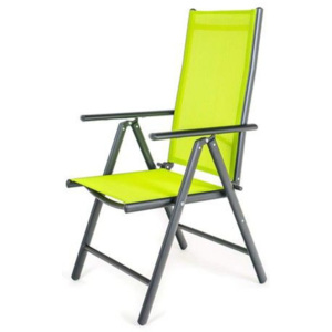 Happy Green Polohovacia stolička Happy Green Ramada svetlozelená skladacie záhradné prenosná s opierkami (50320500LB)