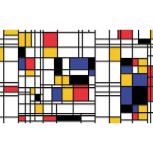 Fototapeta, Tapeta Mondrian Moderné umenie, (312 x 219 cm)