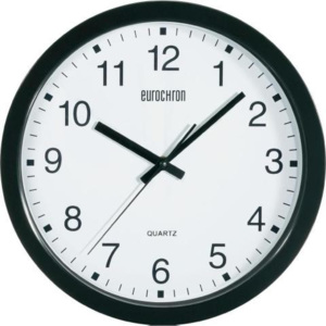 Nástenné hodiny Eurochron 881 čierne, 30 cm