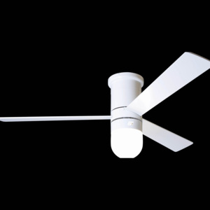 MODERN FAN EU | Cirrus hugger, stropný ventilátor, lesklá biela / biela