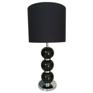 Stardeco Stolná lampa StarDeco Veads Black keramická čierna moderné s keramickými kameňmi vo vysokom lesku (LA126CB)