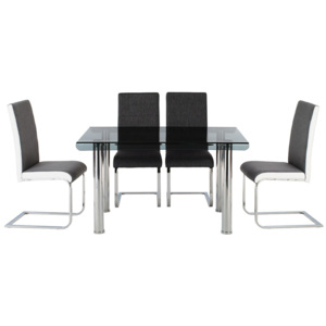 Jedálenský stôl + 4 stoličky A818-C + WE-5025