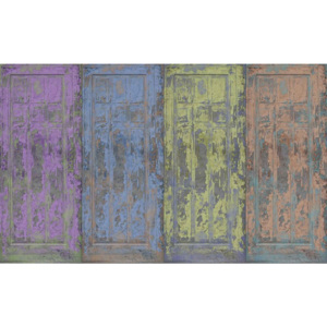 Fototapeta, Tapeta Drevené dvere - Rustikálny štýl, (416 x 254 cm)