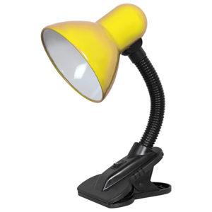 TOP LIGHT Top Light - Lampa so štipcom 1xE27/60W/230V žltá TP0804 + záruka 5 rokov zadarmo