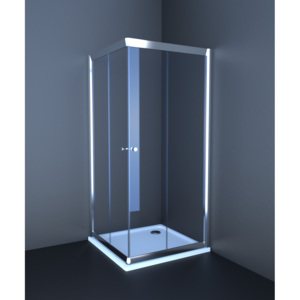 Sprchový kút Anima T-Pro štvorec 90 cm, sklo číre, chróm profil TPLNEW90CRT