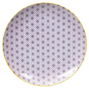 Fialový porcelánový tanier Tokyo Design Studio Star, ⌀ 25,7 cm