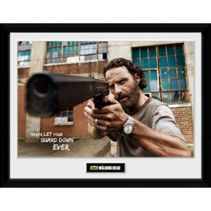 Rámovaný Obraz - The Walking Dead - Rick Gun