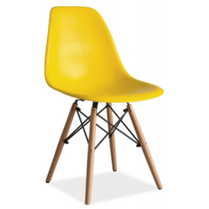 Jedálenská stolička ENZO žltá