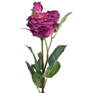 Umelá kvetina ružová ruža Ego dekor