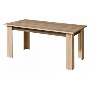 Jedálenský stôl IDAHO štruktúrovaný orech / wenge vrásnenie