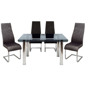 Jedálenský stôl + 4 stoličky A818-C + AC-1817