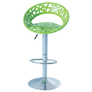 Drevona ORIA (7036) Zelená barová stolička