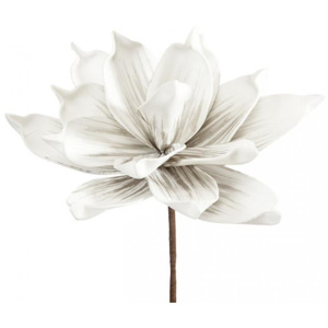 Eurofirany, Dekoračný penový kvet - Flore 193 bielobéžový, 75 cm