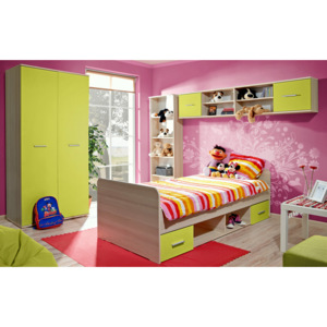 Detská izba (detský nábytok) DOMINO ll zelená CASARREDO