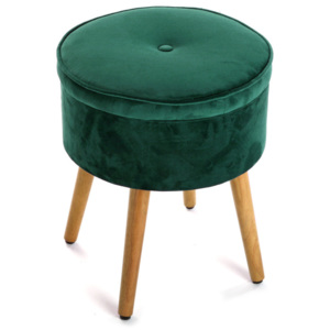 Zelená stolička s úložným priestorom Versa Mosa
