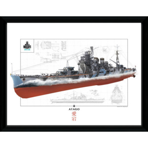 Rámovaný Obraz - World Of Warships - Atago