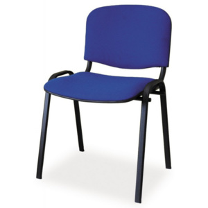 Čalúnená stolička ISO čierna / modrá