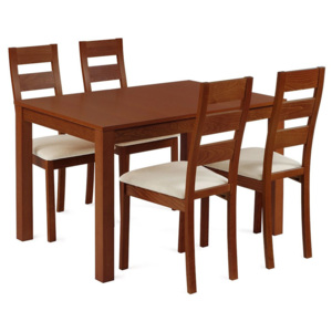 Jedálenský stôl + 4 stoličky BT-6930 TR3 + BC-2603 TR3