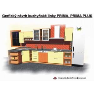 Supersektor 3D Grafický návrh - Kuchynská linka rohová 1