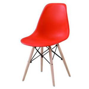 CINKLA jedálenská stolička, červená