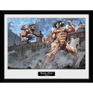 Rámovaný Obraz - Attack On Titan - Titan Fight