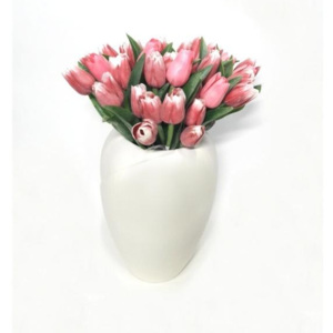 Dekoračný umelý kvet - Tulipán ružový 40 cm